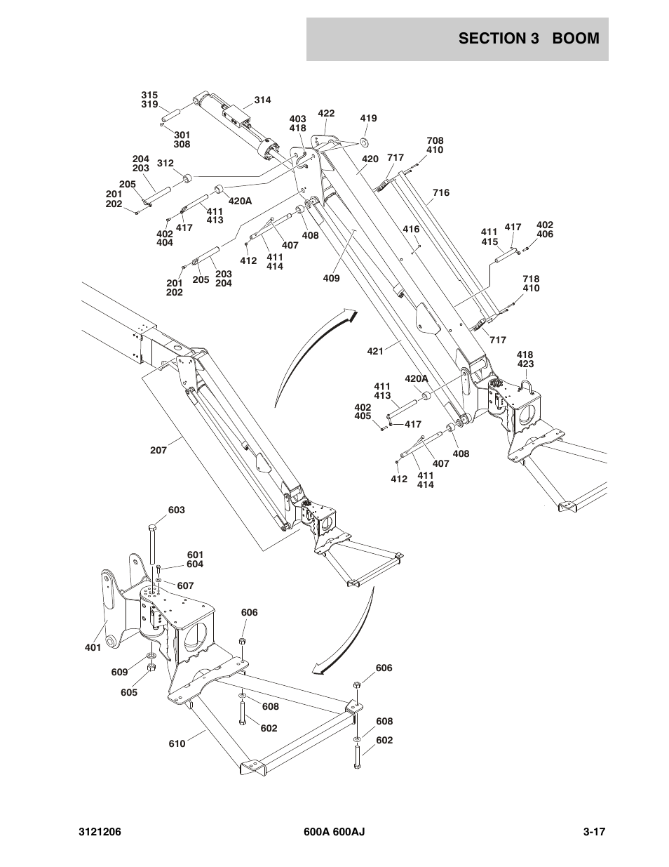 JLG 600A_AJ Parts Manual User Manual | Page 211 / 428