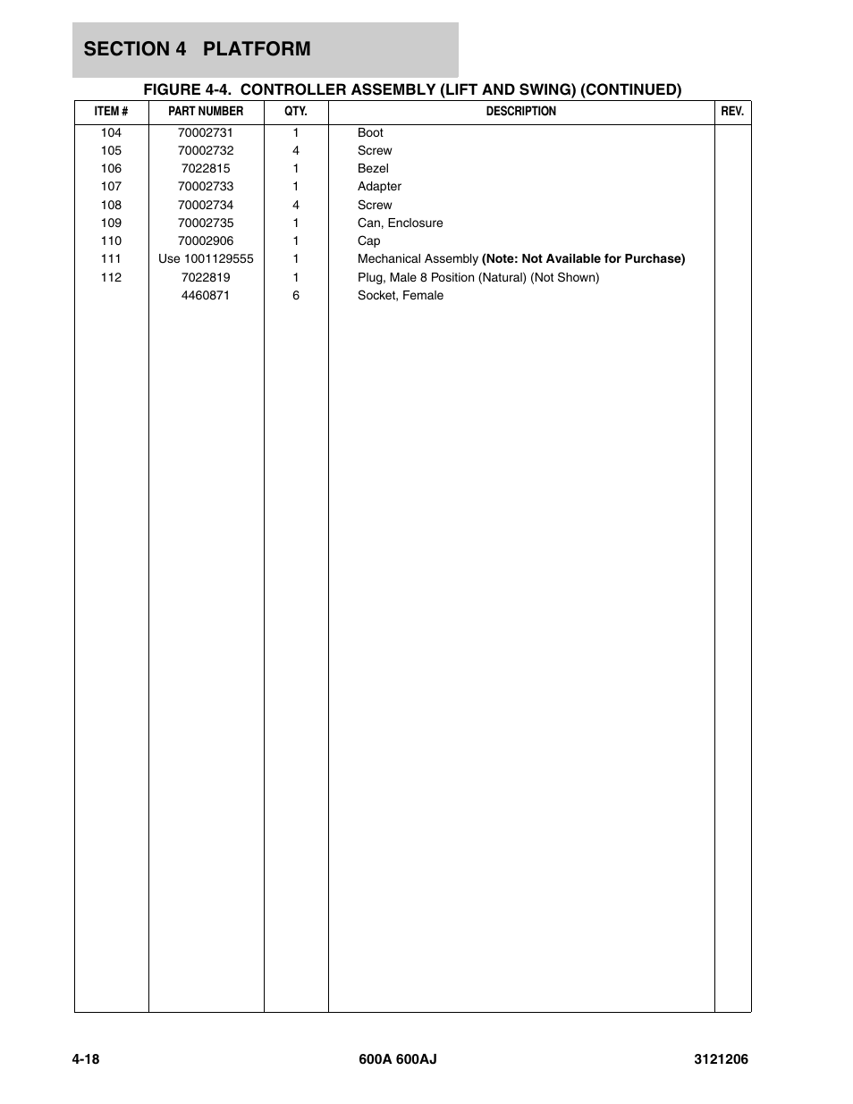 JLG 600A_AJ Parts Manual User Manual | Page 248 / 428