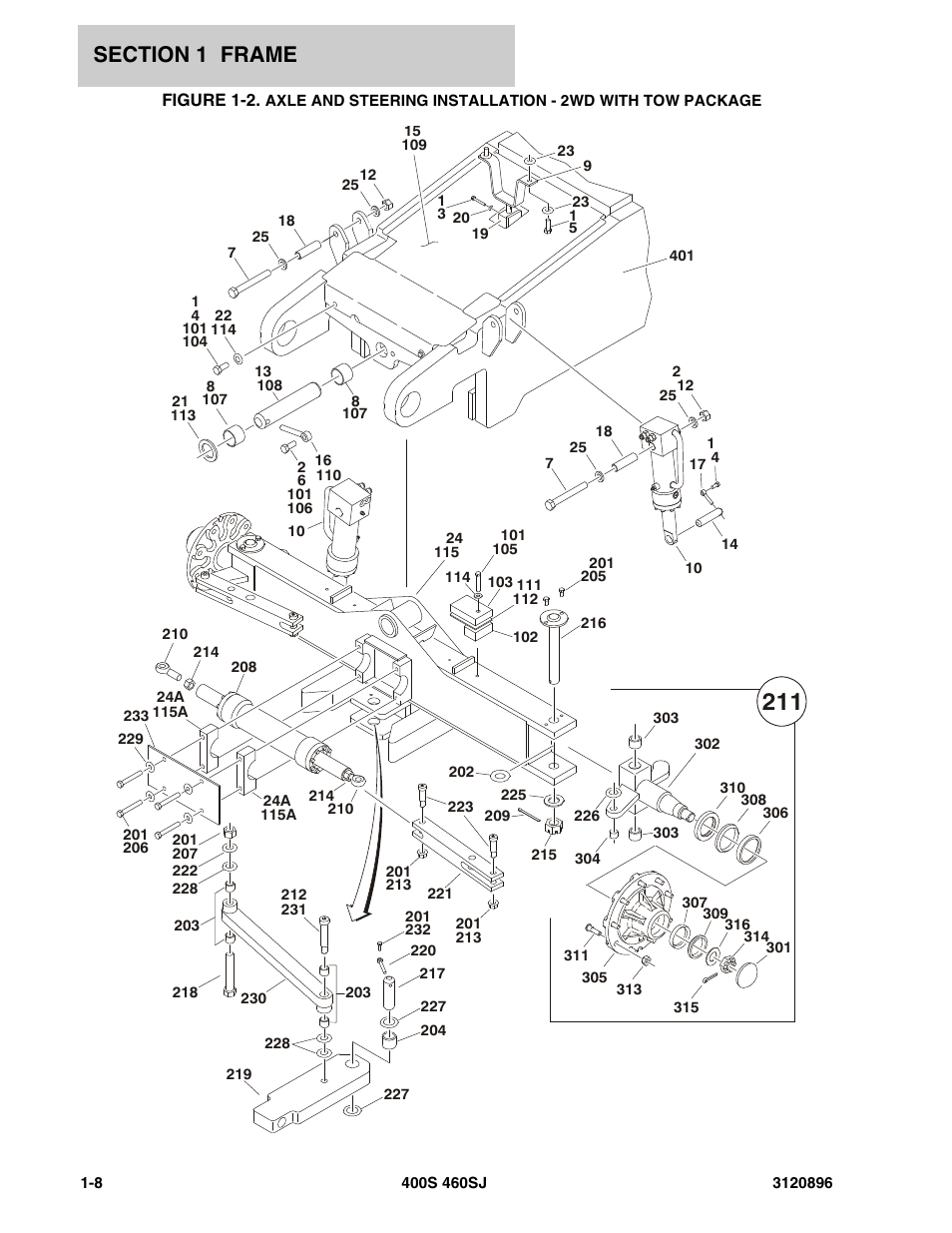 Axle a | JLG 460SJ Parts Manual User Manual | Page 14 / 292