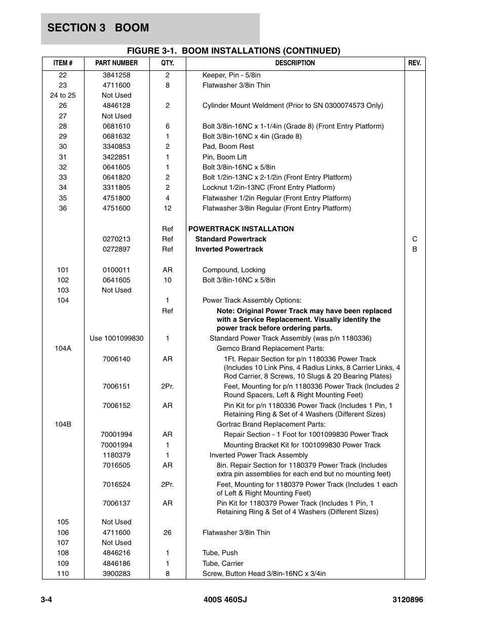 JLG 460SJ Parts Manual User Manual | Page 140 / 292