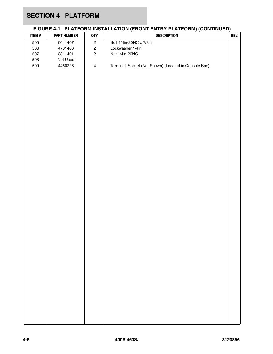JLG 460SJ Parts Manual User Manual | Page 158 / 292