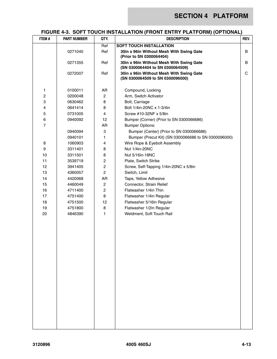 JLG 460SJ Parts Manual User Manual | Page 165 / 292