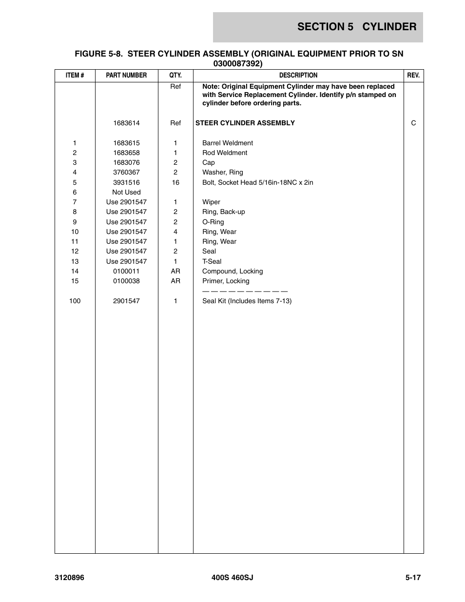 JLG 460SJ Parts Manual User Manual | Page 207 / 292