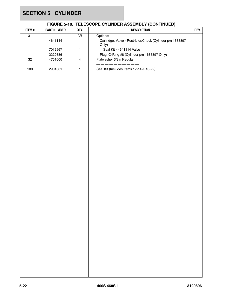 JLG 460SJ Parts Manual User Manual | Page 212 / 292