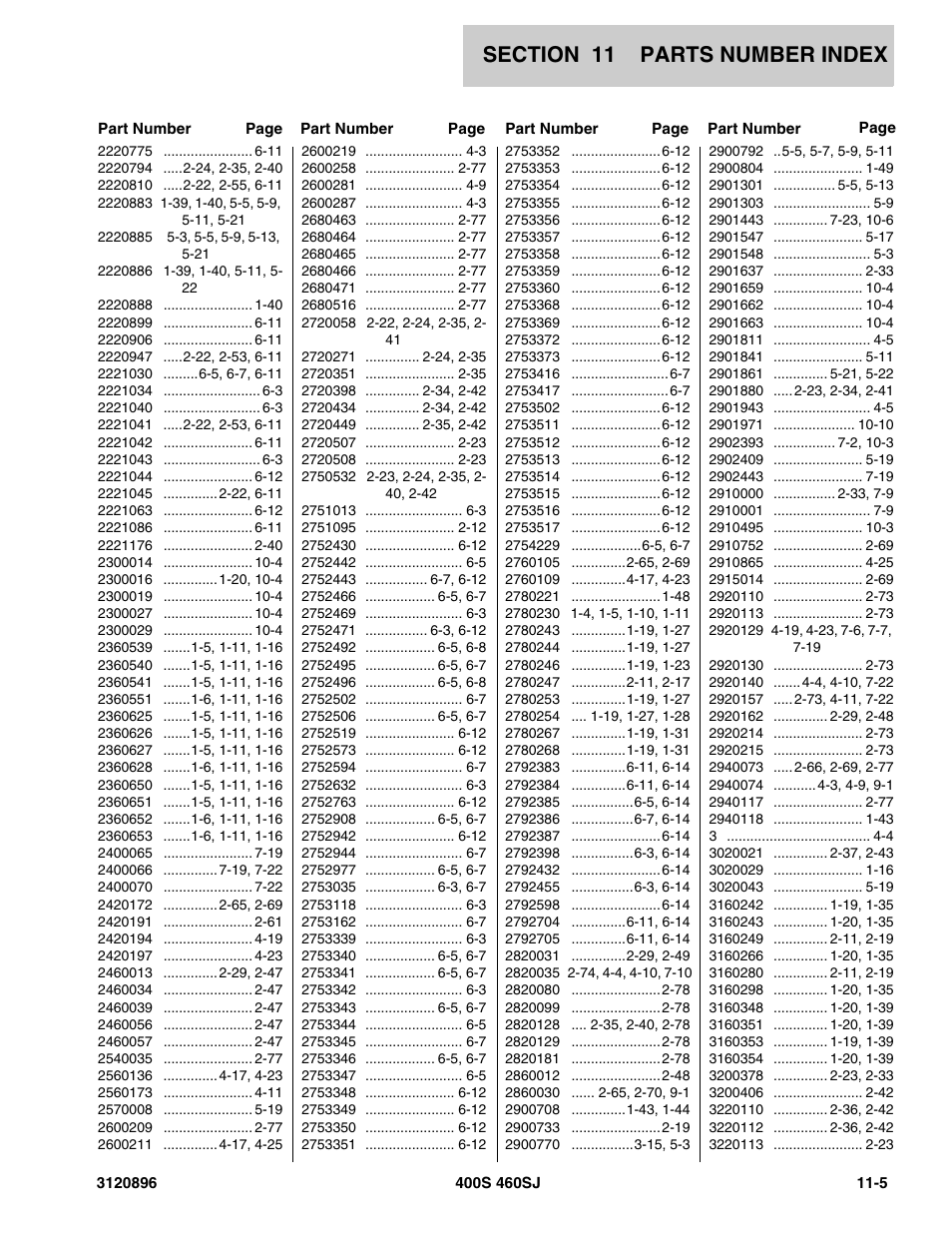 JLG 460SJ Parts Manual User Manual | Page 283 / 292