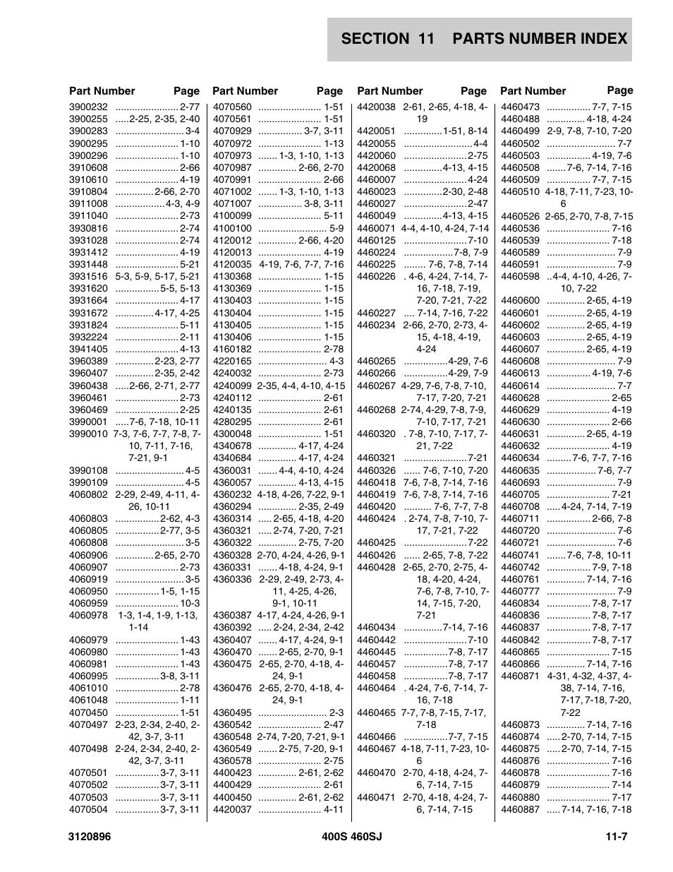 JLG 460SJ Parts Manual User Manual | Page 285 / 292
