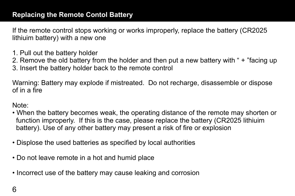 Aluratek ADMPF119 User Manual | Page 6 / 28