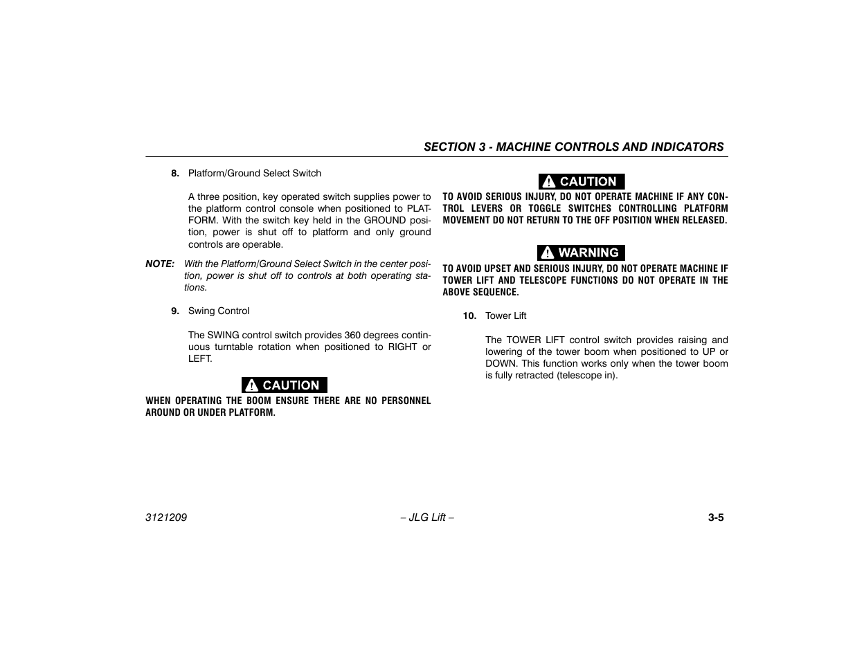 JLG 800A_AJ Operator Manual User Manual | Page 45 / 150