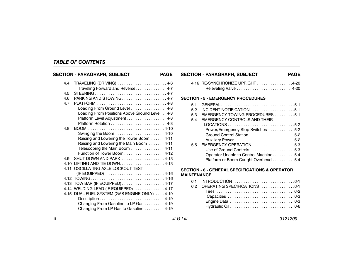 JLG 800A_AJ Operator Manual User Manual | Page 8 / 150