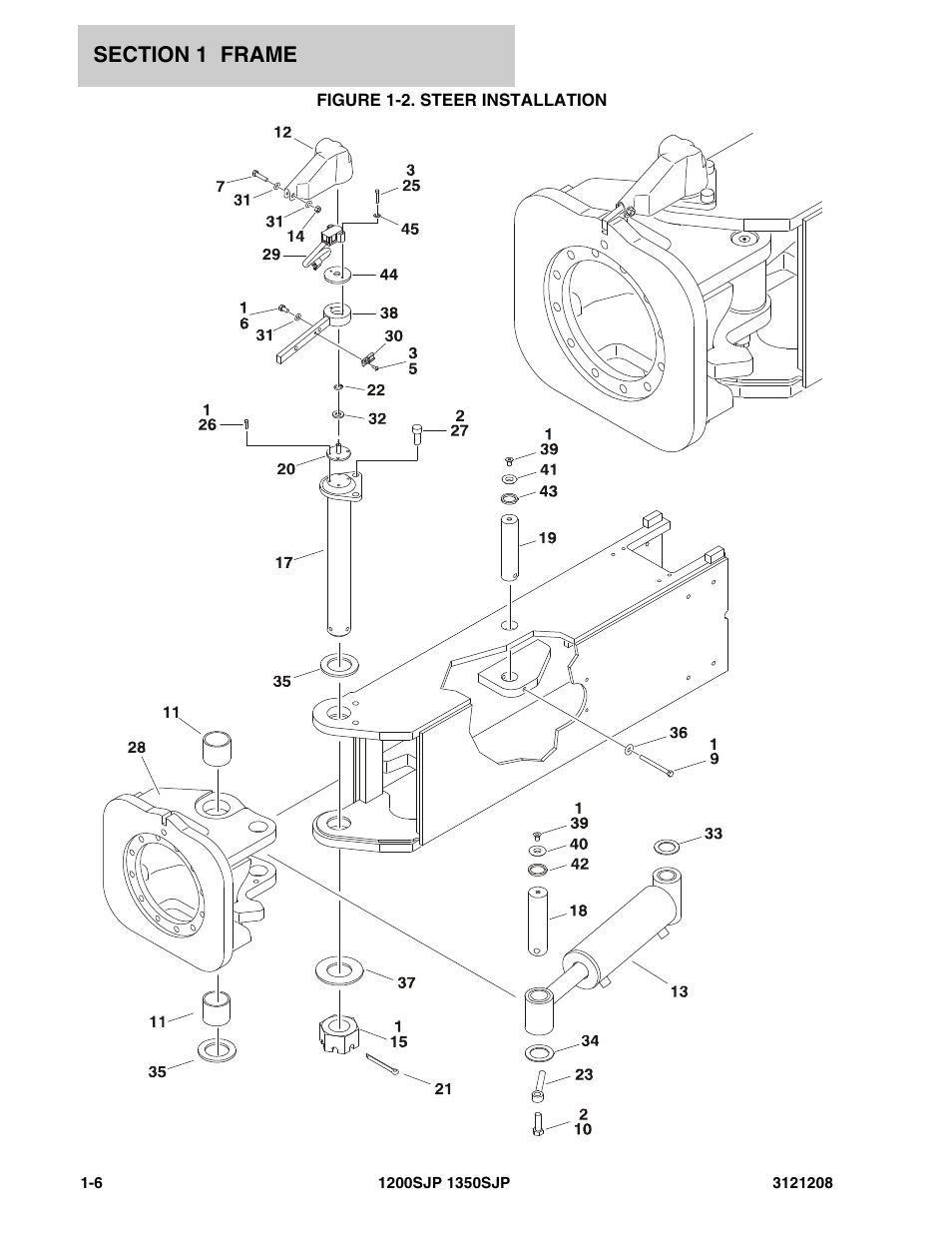 Figure 1-2. steer installation | JLG 1350SJP Parts Manual User Manual | Page 14 / 460