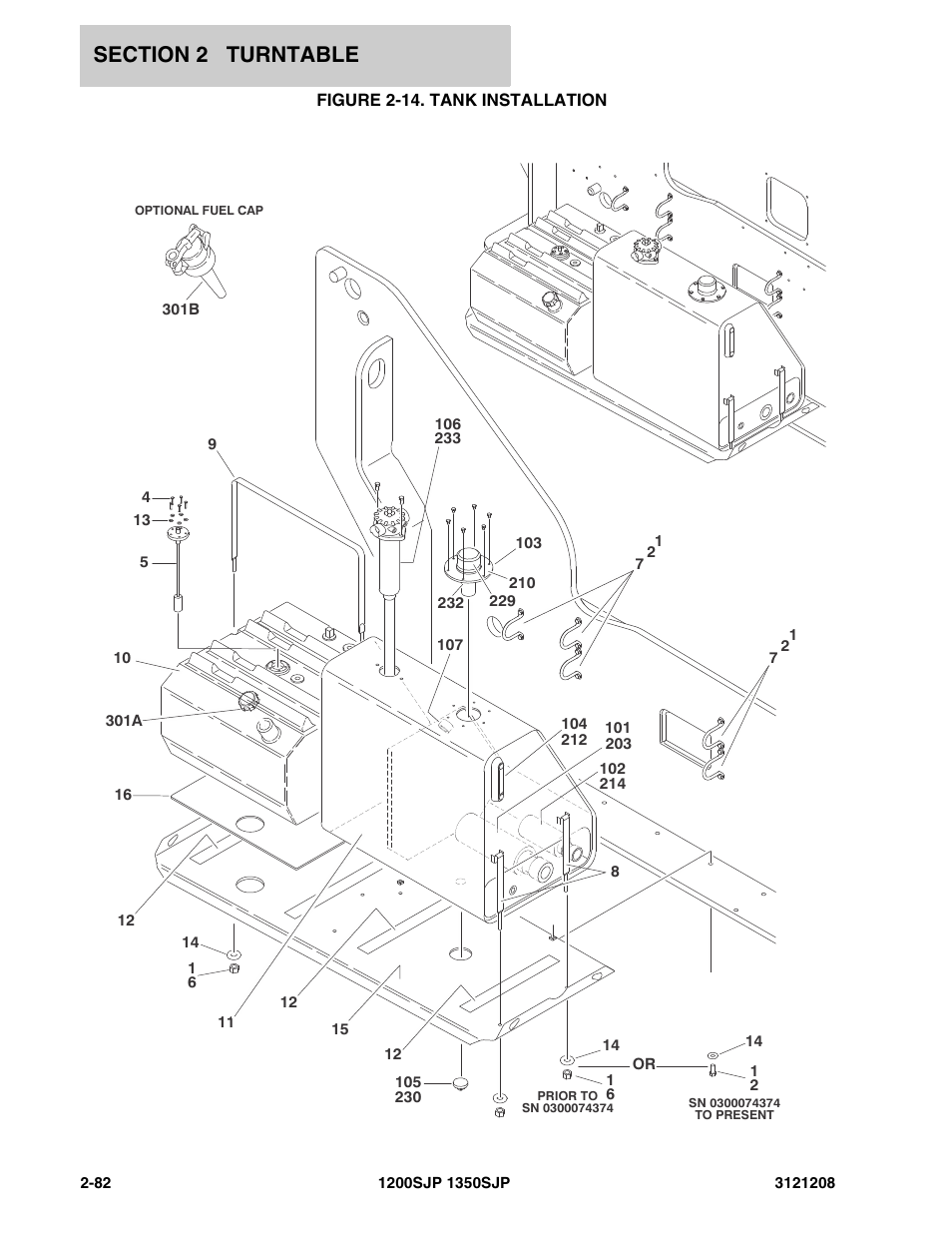 Figure 2-14. tank installation | JLG 1350SJP Parts Manual User Manual | Page 142 / 460