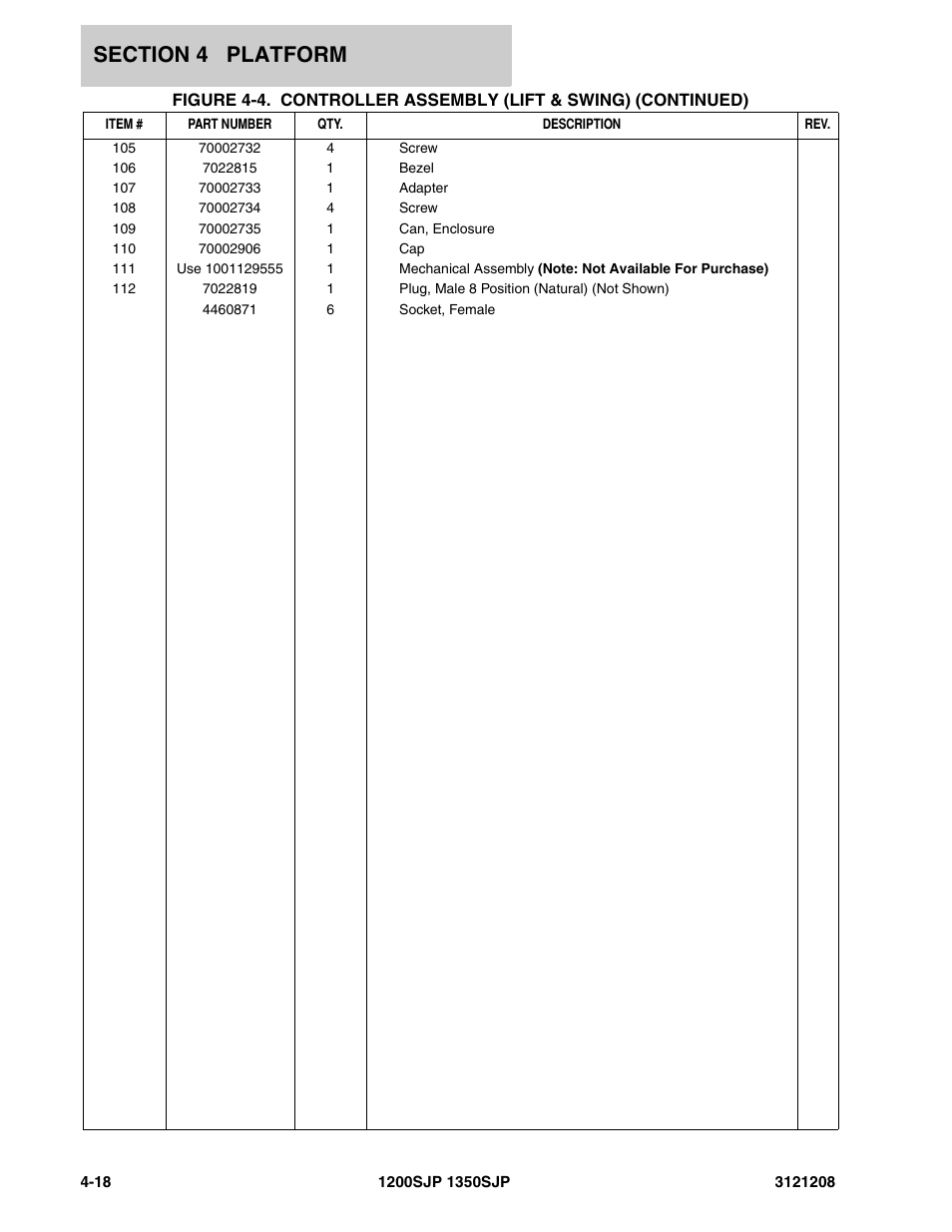 JLG 1350SJP Parts Manual User Manual | Page 266 / 460