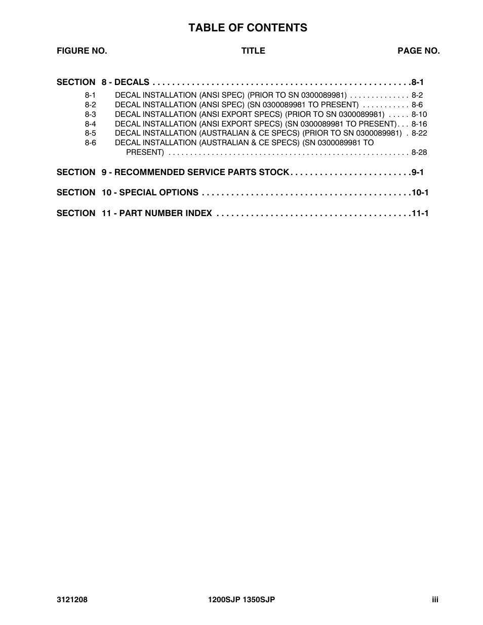 JLG 1350SJP Parts Manual User Manual | Page 7 / 460