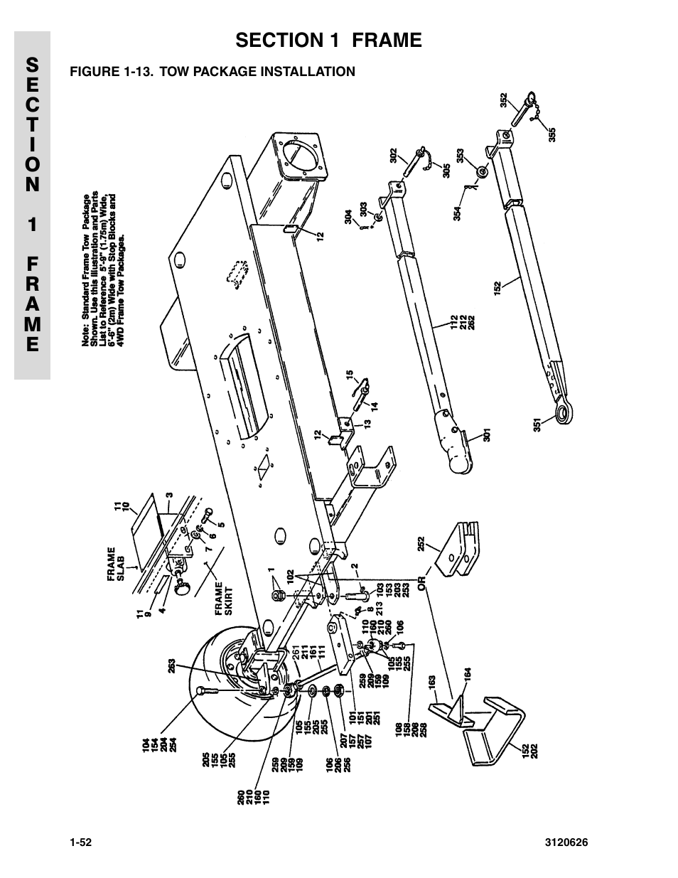 Figure 1-13. tow package installation | JLG 45HA ANSI Parts Manual User Manual | Page 60 / 382