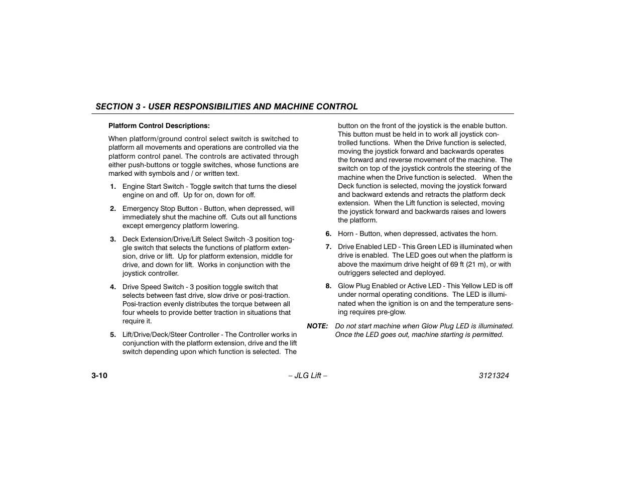 JLG 80SL Operator Manual User Manual | Page 44 / 94