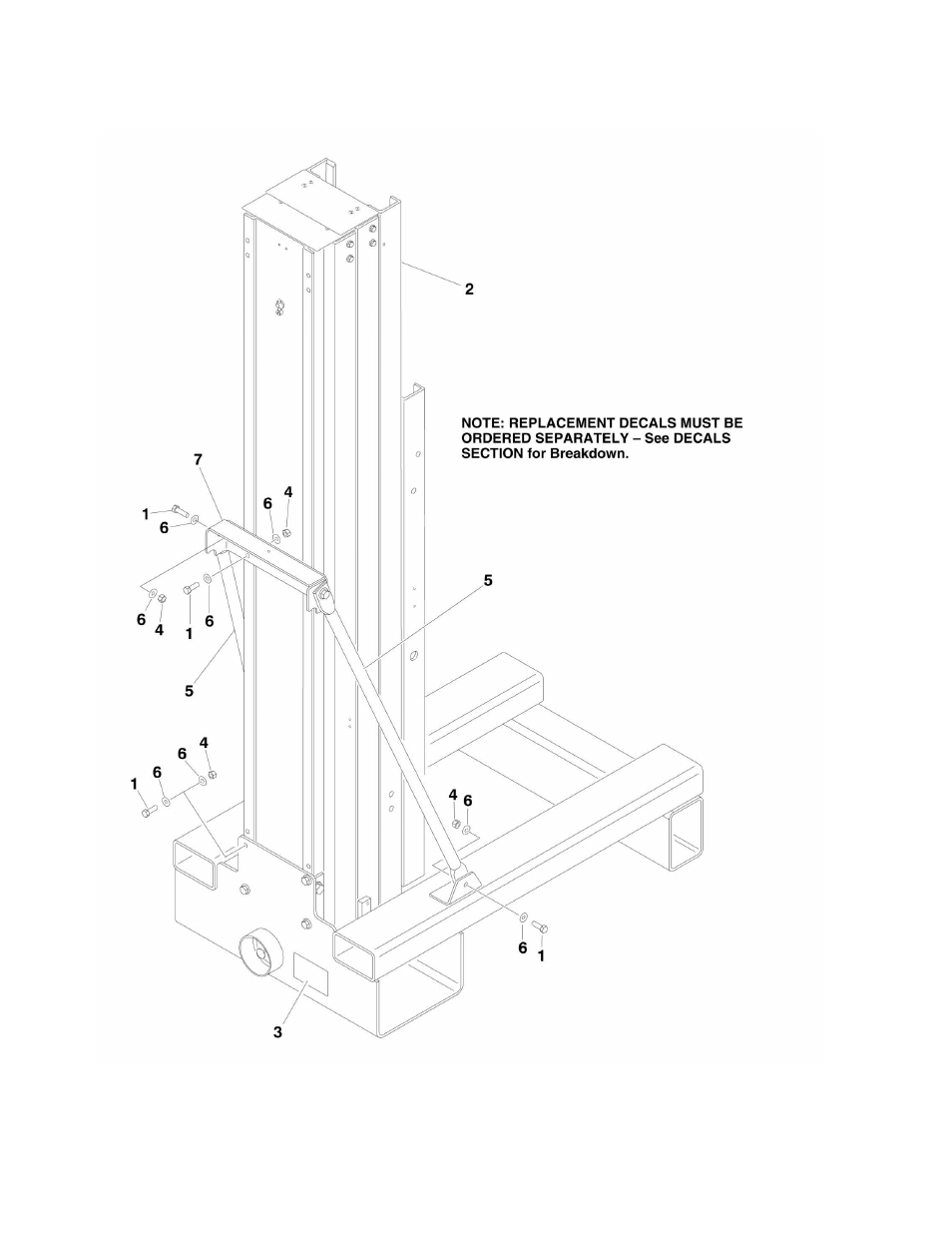 Figure 1-1. base components and mast installation | JLG 19BD Parts Manual User Manual | Page 10 / 92