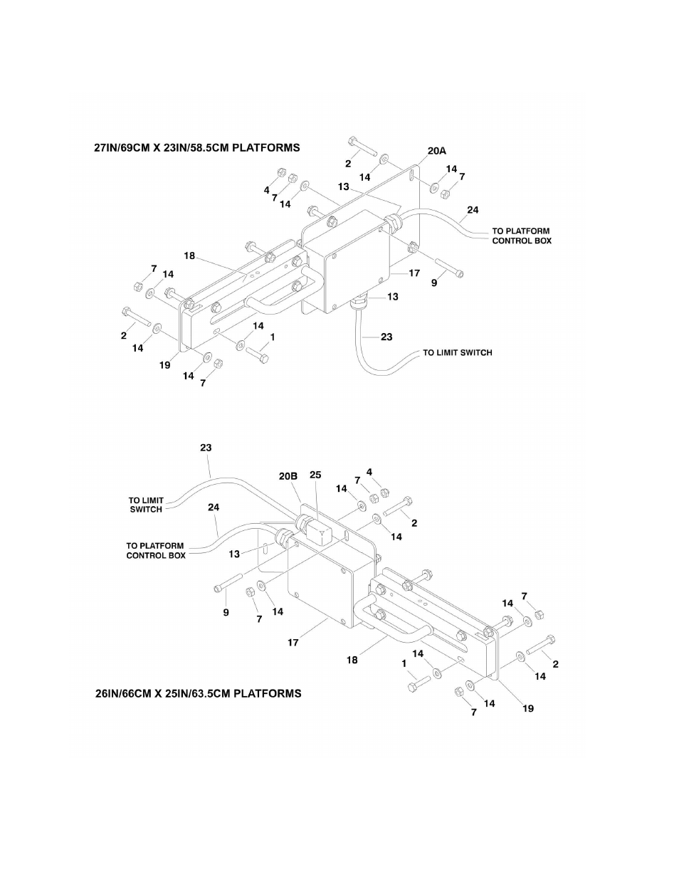 Figure 4-5. platform gate interlock installation | JLG 19BD Parts Manual User Manual | Page 56 / 92