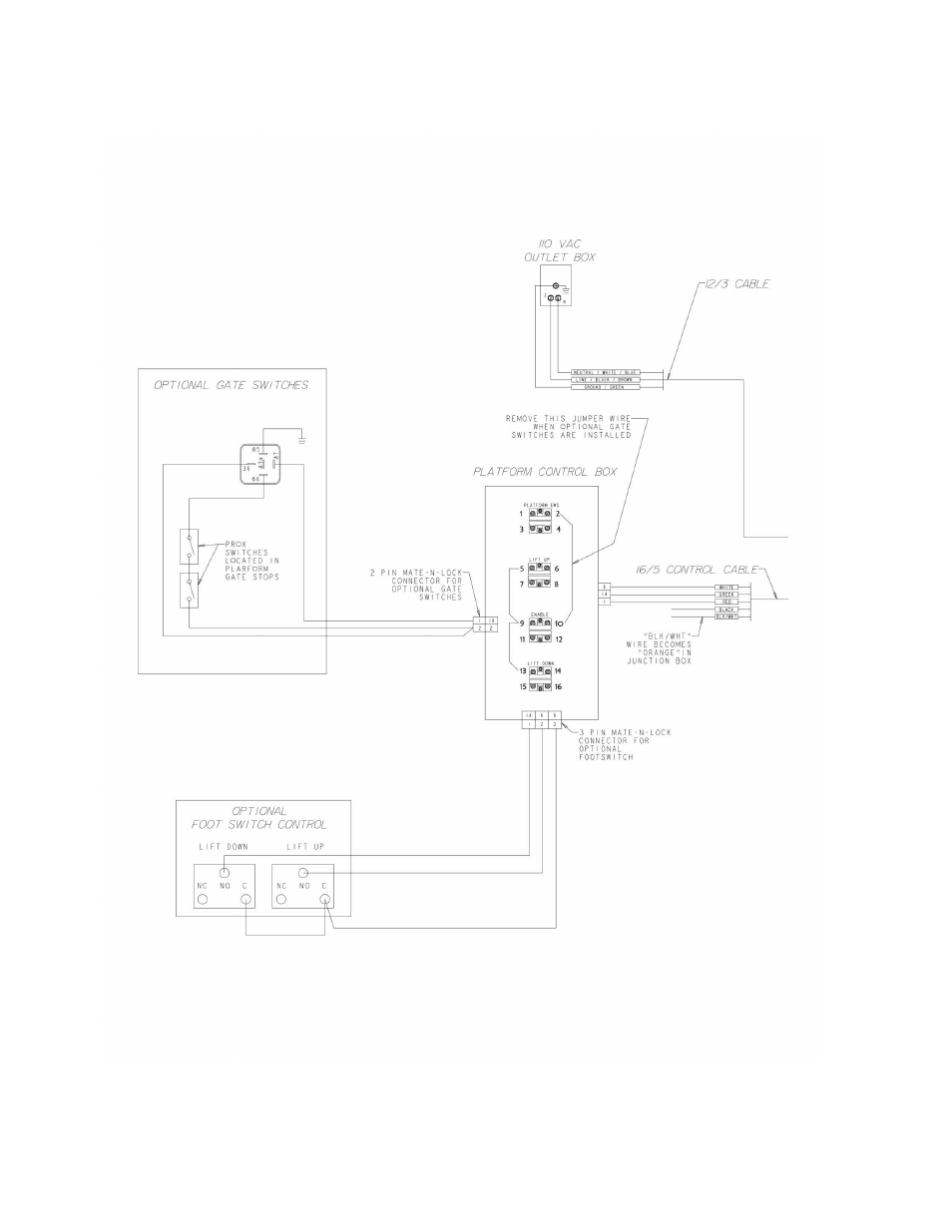 Figure 7-1. electrical schematic - 120vac, 60hz | JLG 19BD Parts Manual User Manual | Page 70 / 92