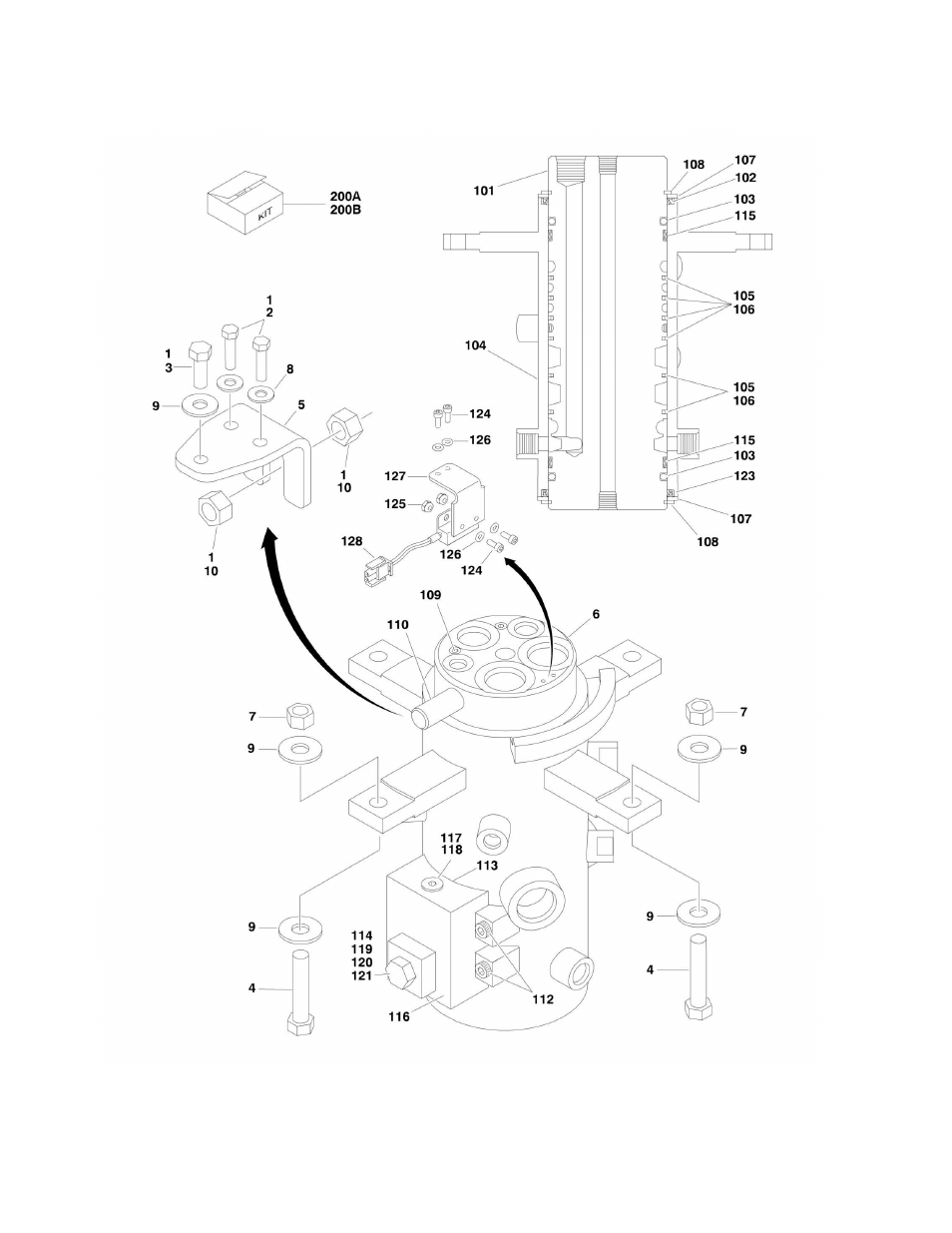 Figure 2-14. rotary coupling installation | JLG 600S_SJ Parts Manual User Manual | Page 100 / 302