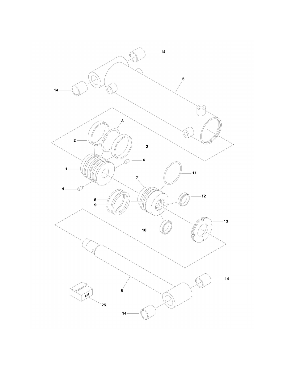 Figure 5-6. steer cylinder assembly | JLG 600S_SJ Parts Manual User Manual | Page 202 / 302