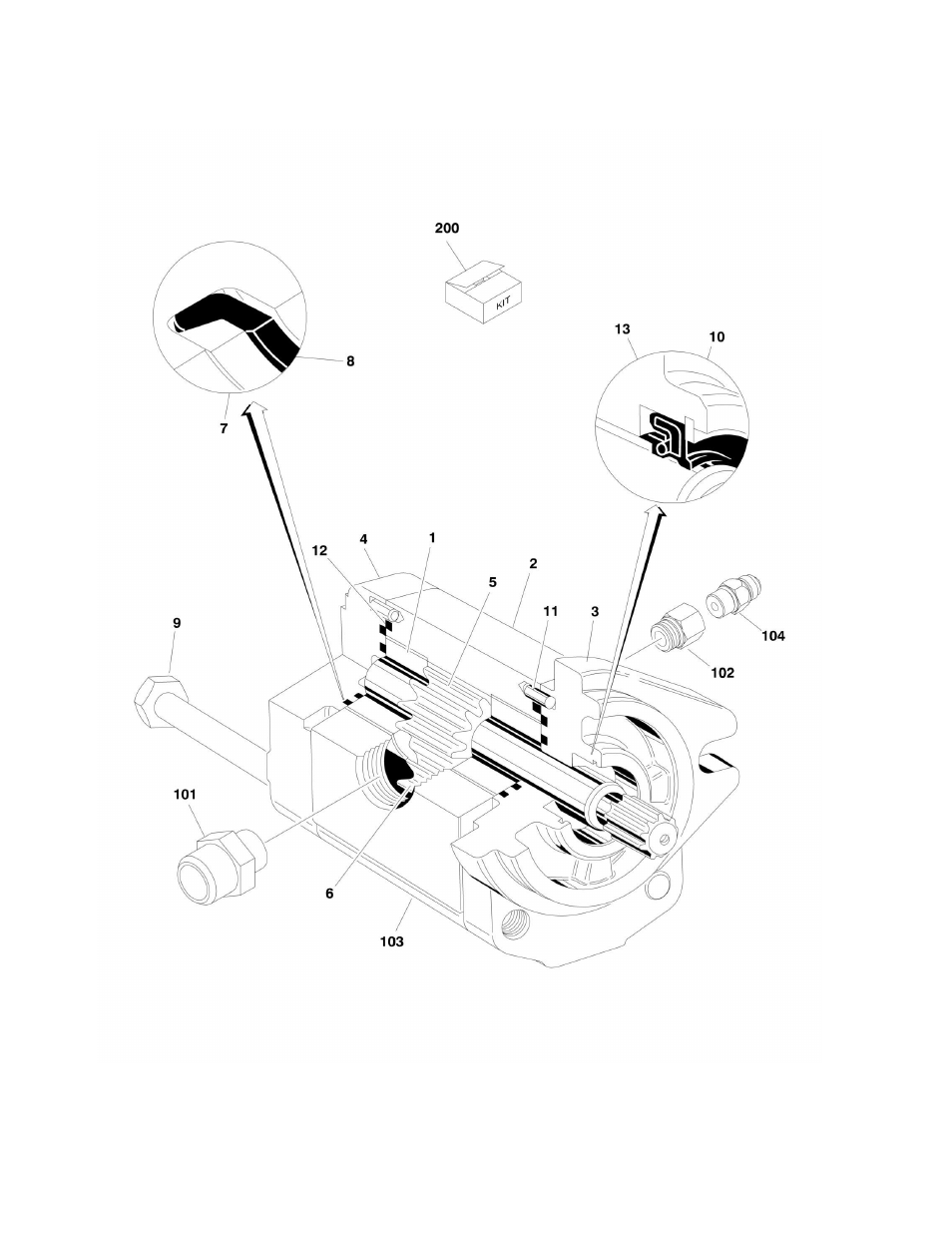 Figure 2-12. gear pump assembly | JLG 600S_SJ Parts Manual User Manual | Page 94 / 302