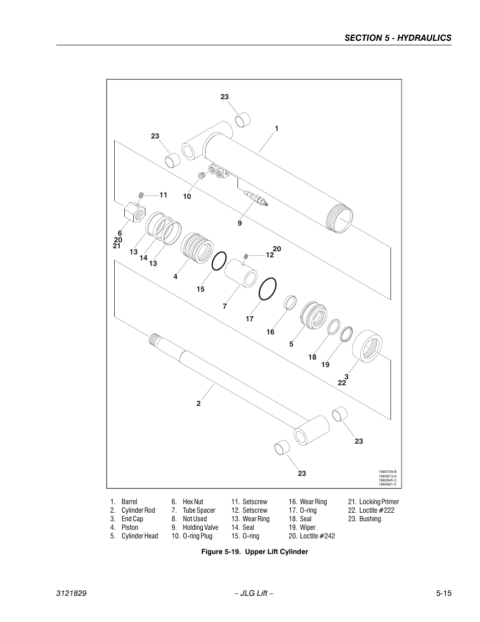 Upper lift cylinder -15 | JLG M450 Service Manual User Manual | Page 167 / 256