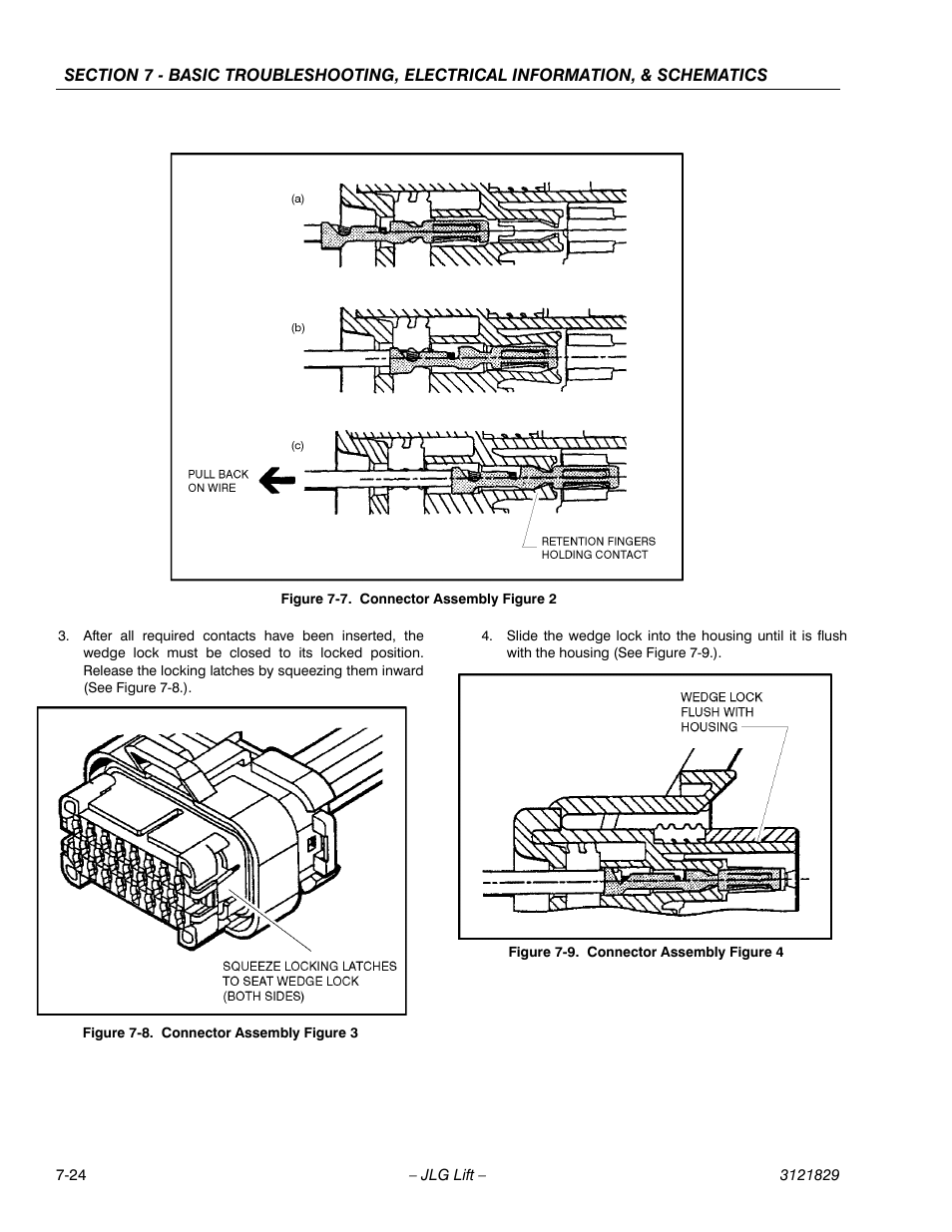 Connector assembly figure 2 -24, Connector assembly figure 3 -24, Connector assembly figure 4 -24 | JLG M450 Service Manual User Manual | Page 234 / 256