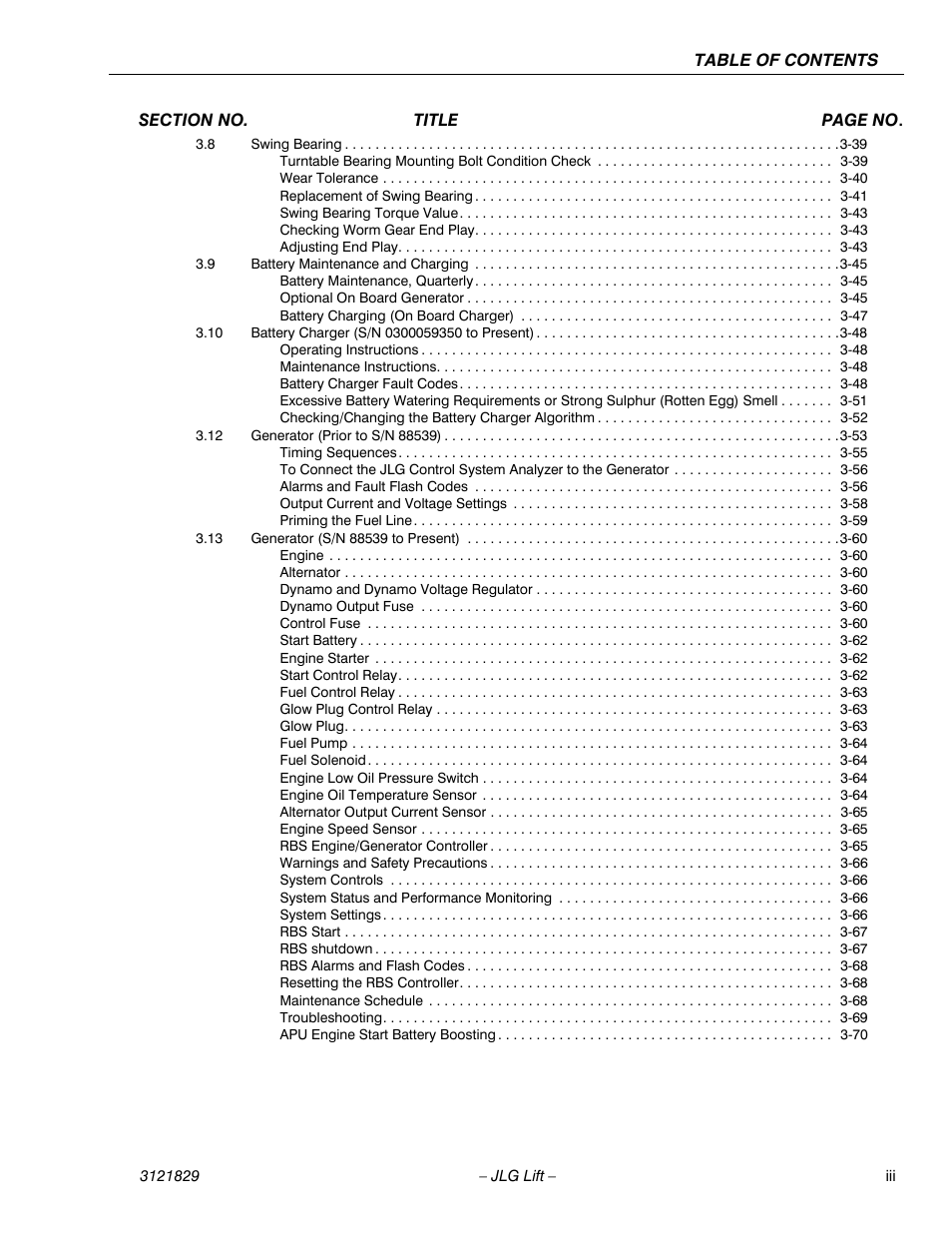 JLG M450 Service Manual User Manual | Page 7 / 256