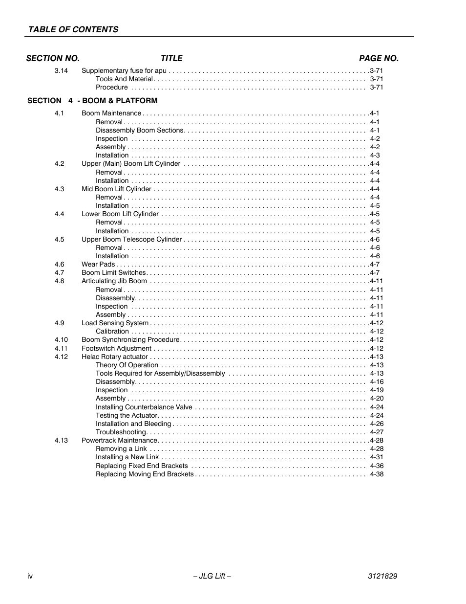 JLG M450 Service Manual User Manual | Page 8 / 256
