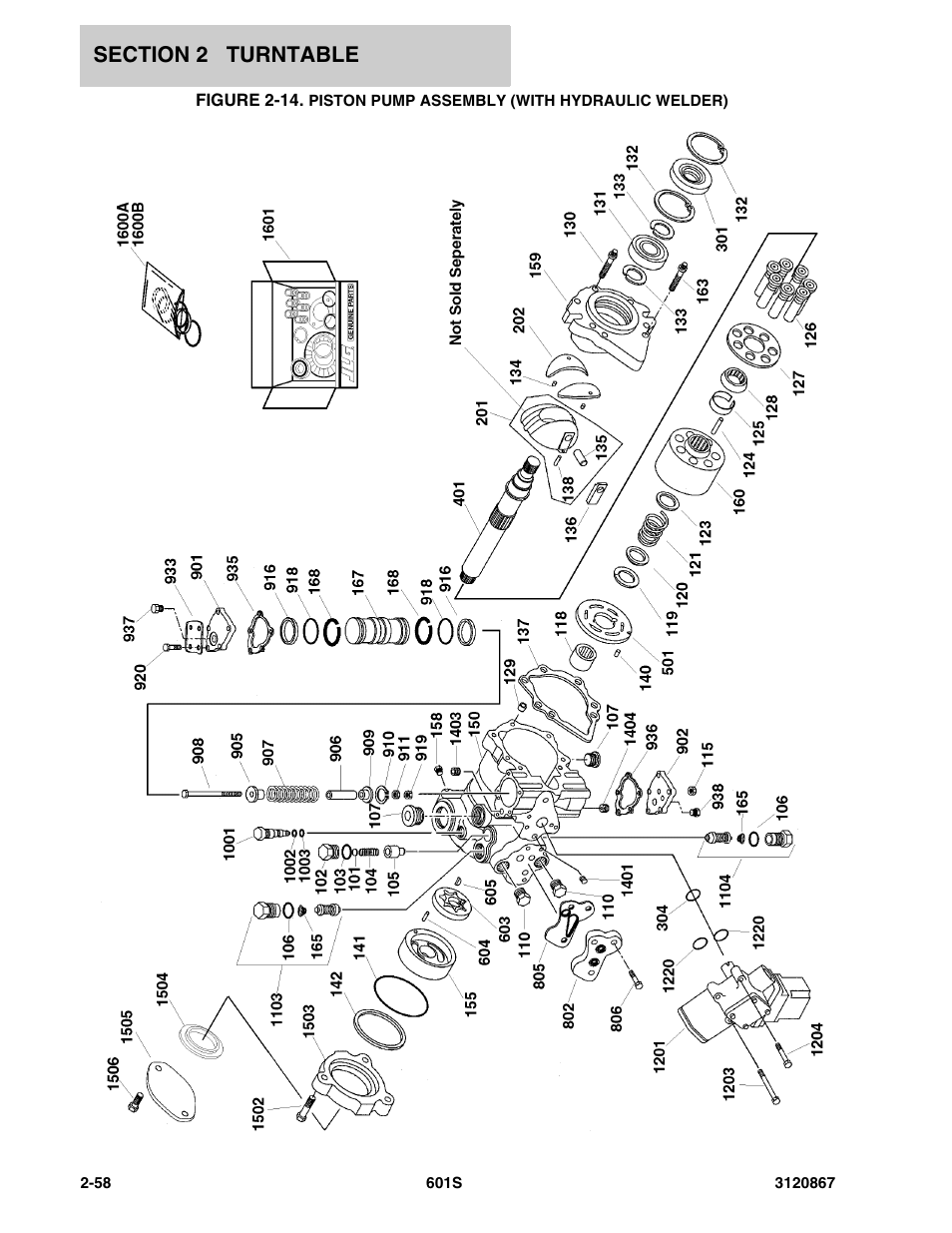 JLG 601S Parts Manual User Manual | Page 104 / 320