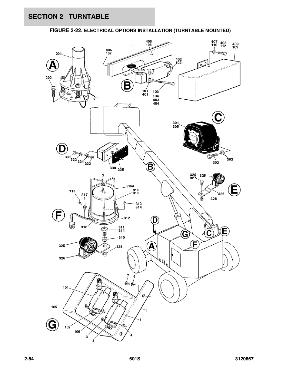 JLG 601S Parts Manual User Manual | Page 130 / 320