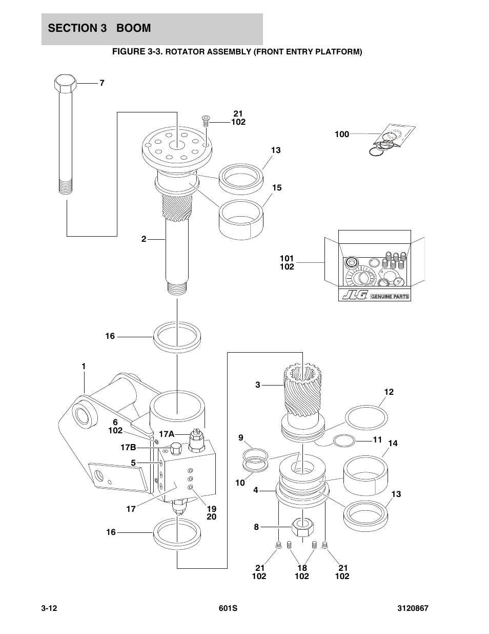 JLG 601S Parts Manual User Manual | Page 154 / 320