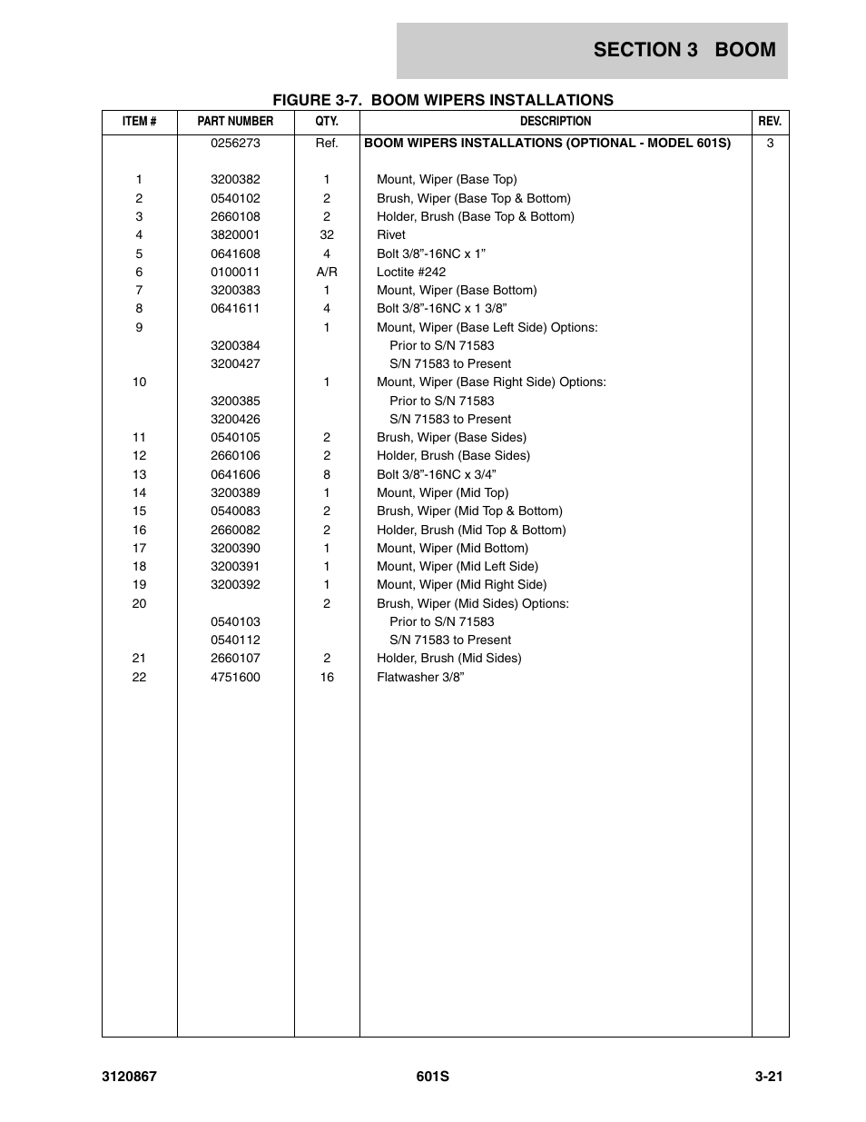 JLG 601S Parts Manual User Manual | Page 163 / 320