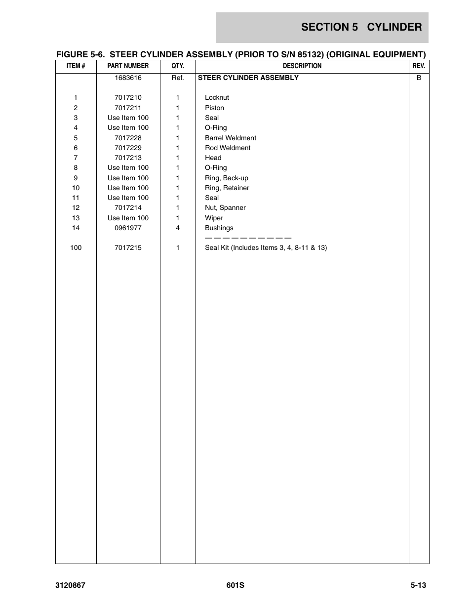 JLG 601S Parts Manual User Manual | Page 209 / 320