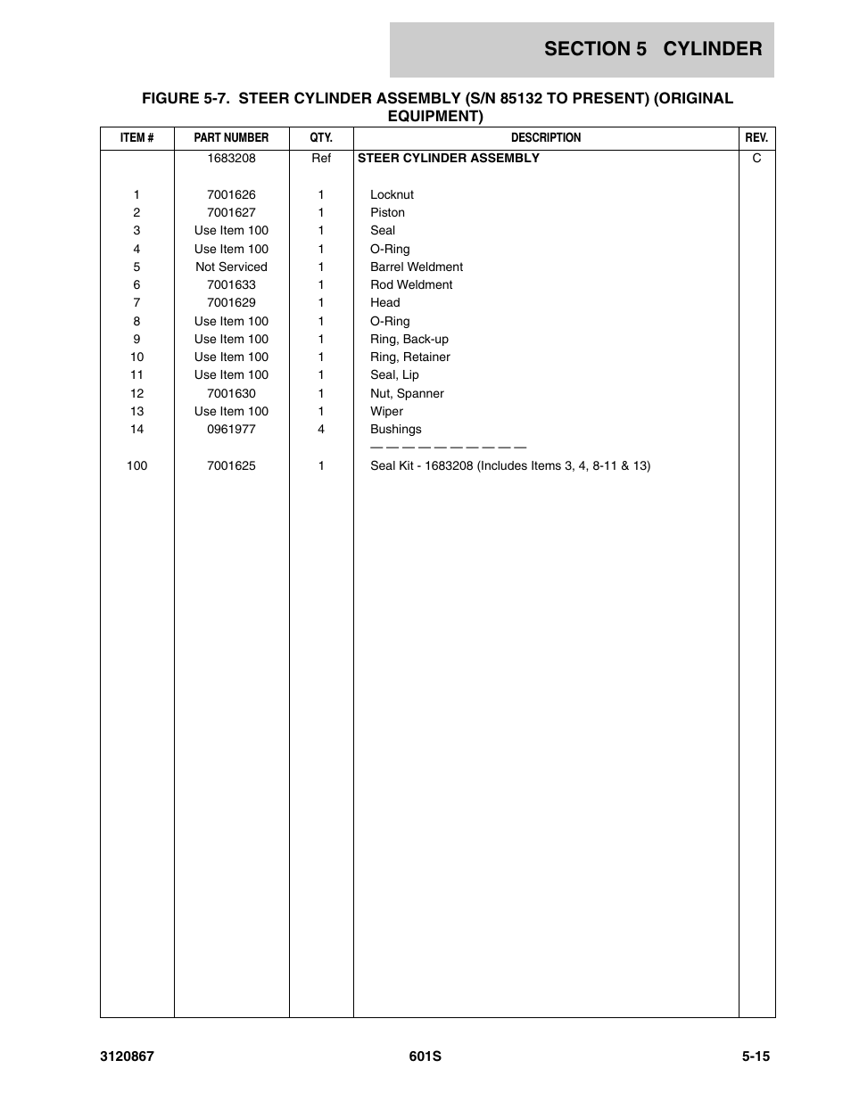 JLG 601S Parts Manual User Manual | Page 211 / 320