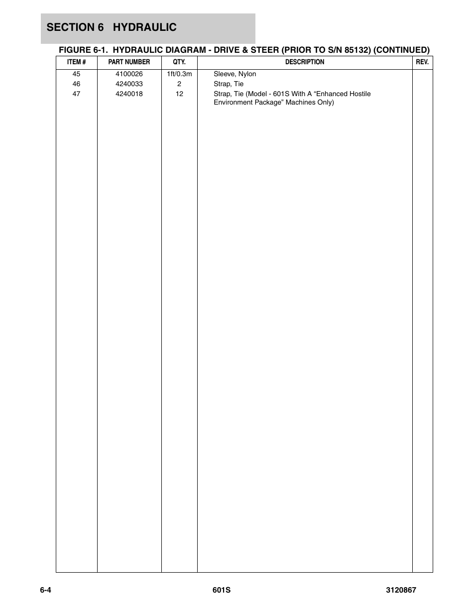 JLG 601S Parts Manual User Manual | Page 222 / 320