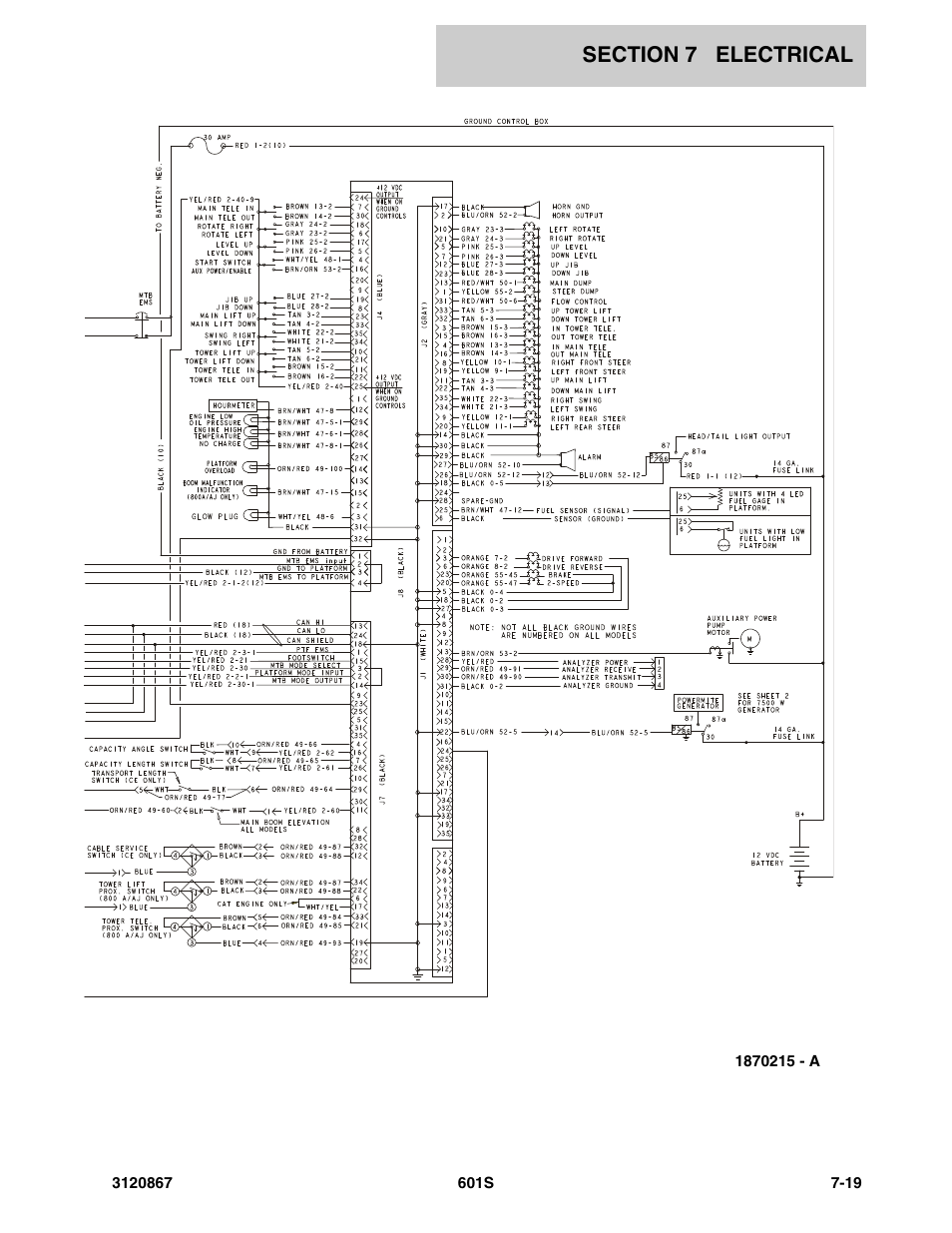 JLG 601S Parts Manual User Manual | Page 261 / 320