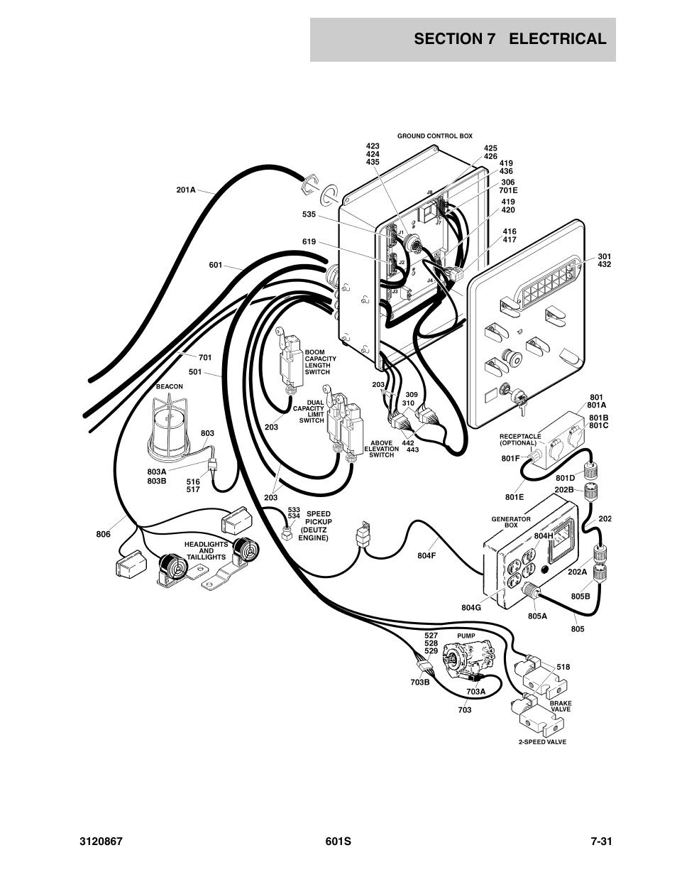 JLG 601S Parts Manual User Manual | Page 273 / 320