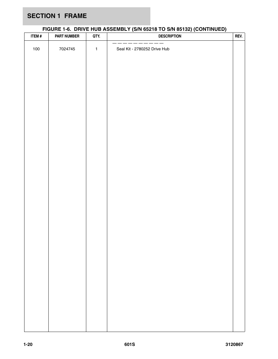 JLG 601S Parts Manual User Manual | Page 28 / 320