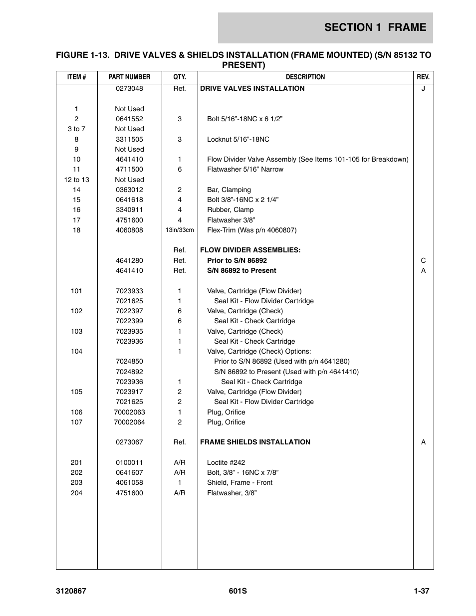 JLG 601S Parts Manual User Manual | Page 45 / 320