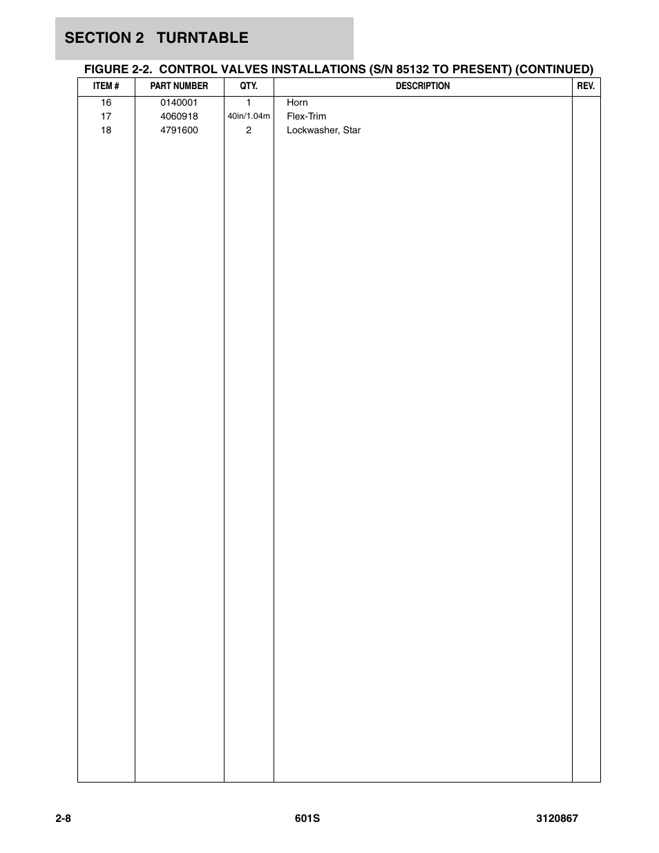 JLG 601S Parts Manual User Manual | Page 54 / 320