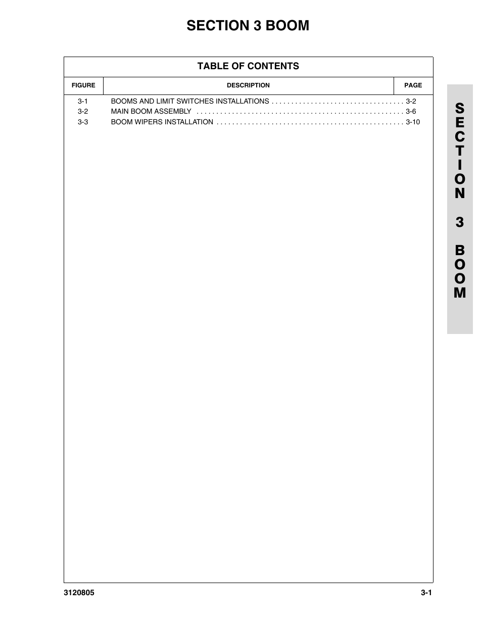 Section 3 boom, Section 3 - boom -1 | JLG 40HA Parts Manual User Manual | Page 129 / 246
