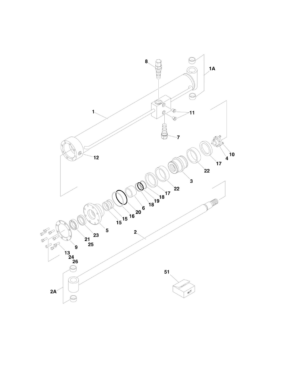 Figure 5-3. platform level cylinder assembly | JLG 1350SJP Parts Manual User Manual | Page 284 / 454