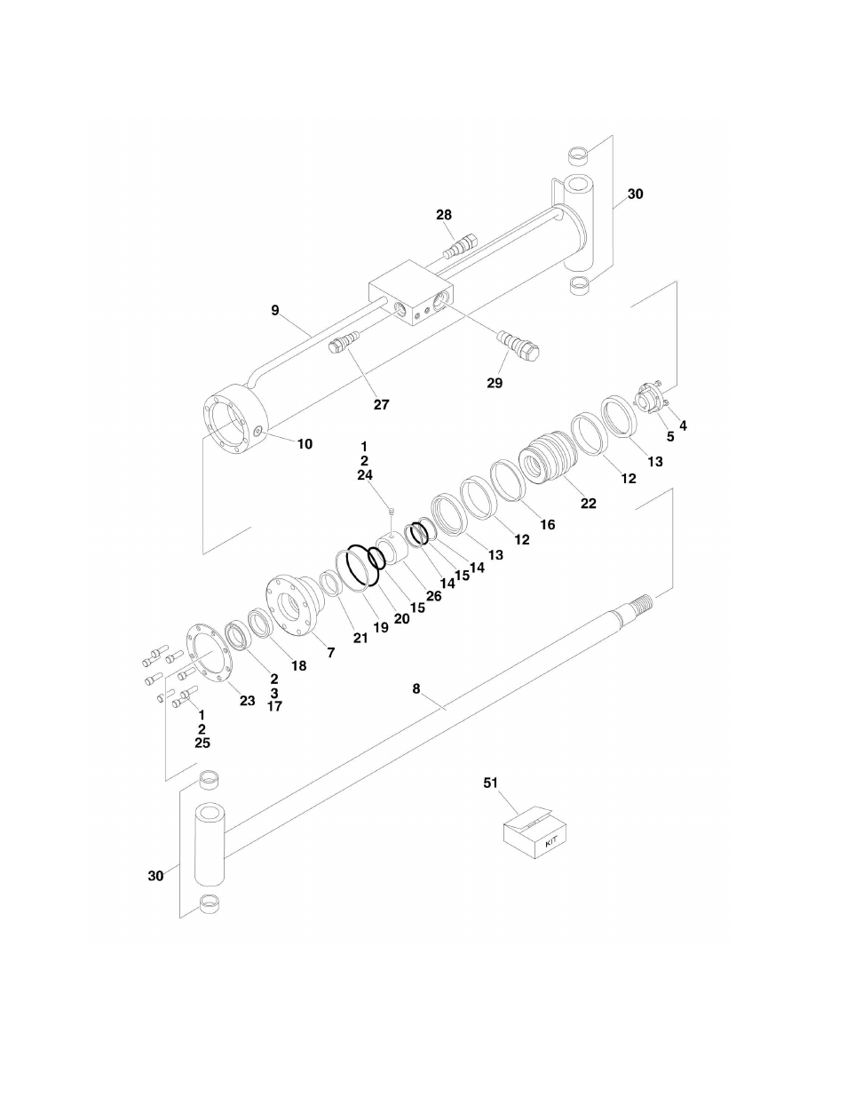 Figure 5-4. lift cylinder assembly | JLG 1350SJP Parts Manual User Manual | Page 286 / 454