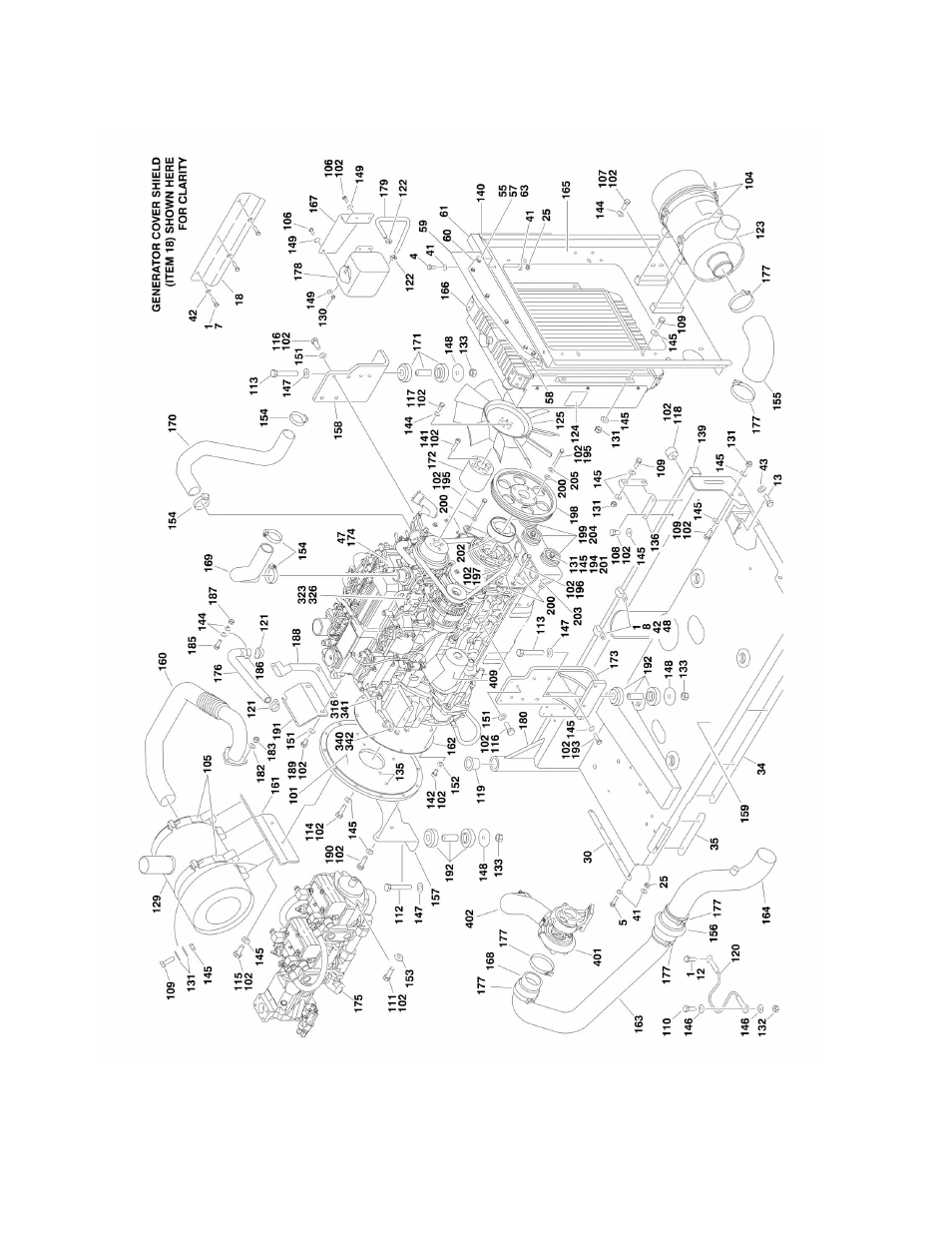 Figure 2-5. caterpillar diesel engine installation | JLG 1350SJP Parts Manual User Manual | Page 78 / 454