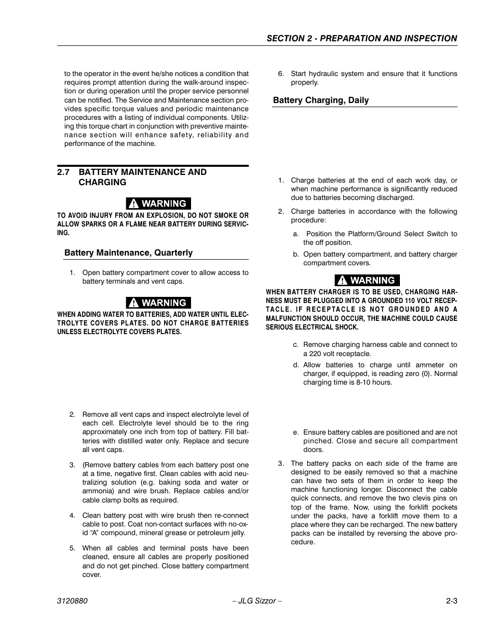 JLG 3969electric Operator Manual User Manual | Page 17 / 44