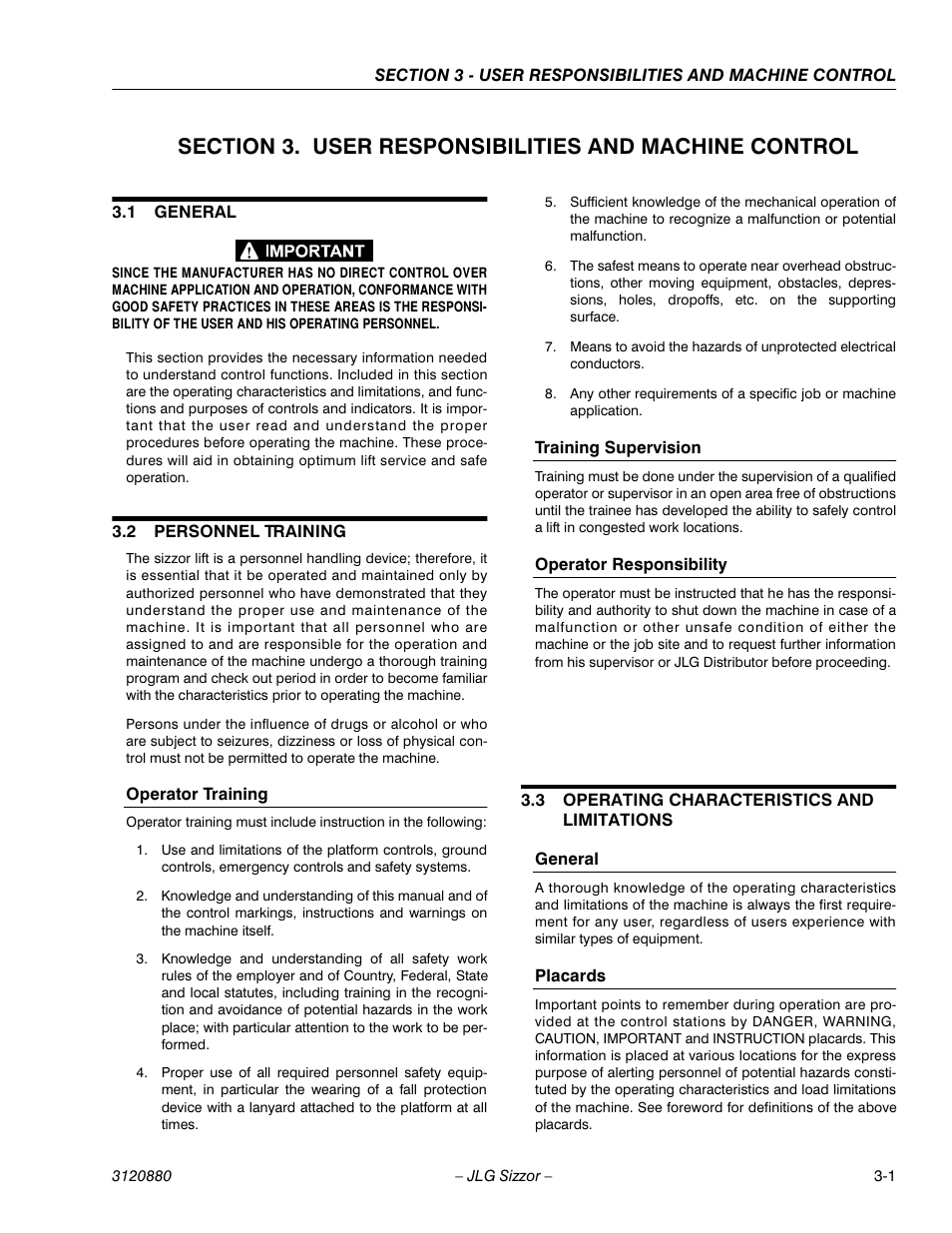 JLG 3969electric Operator Manual User Manual | Page 23 / 44