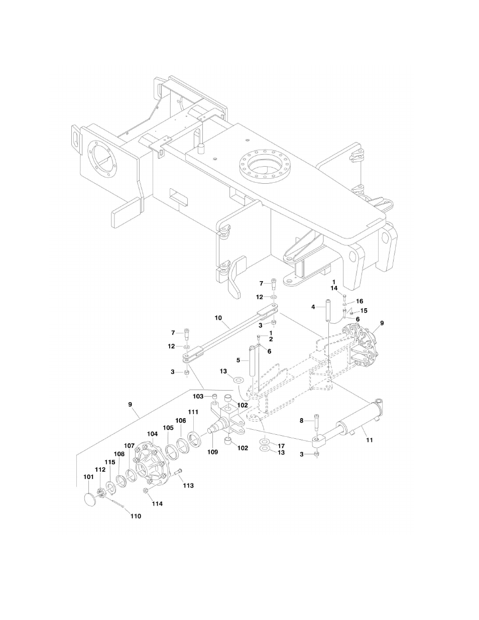 Figure 1-1. steer installation | JLG E300 Parts Manual User Manual | Page 10 / 172