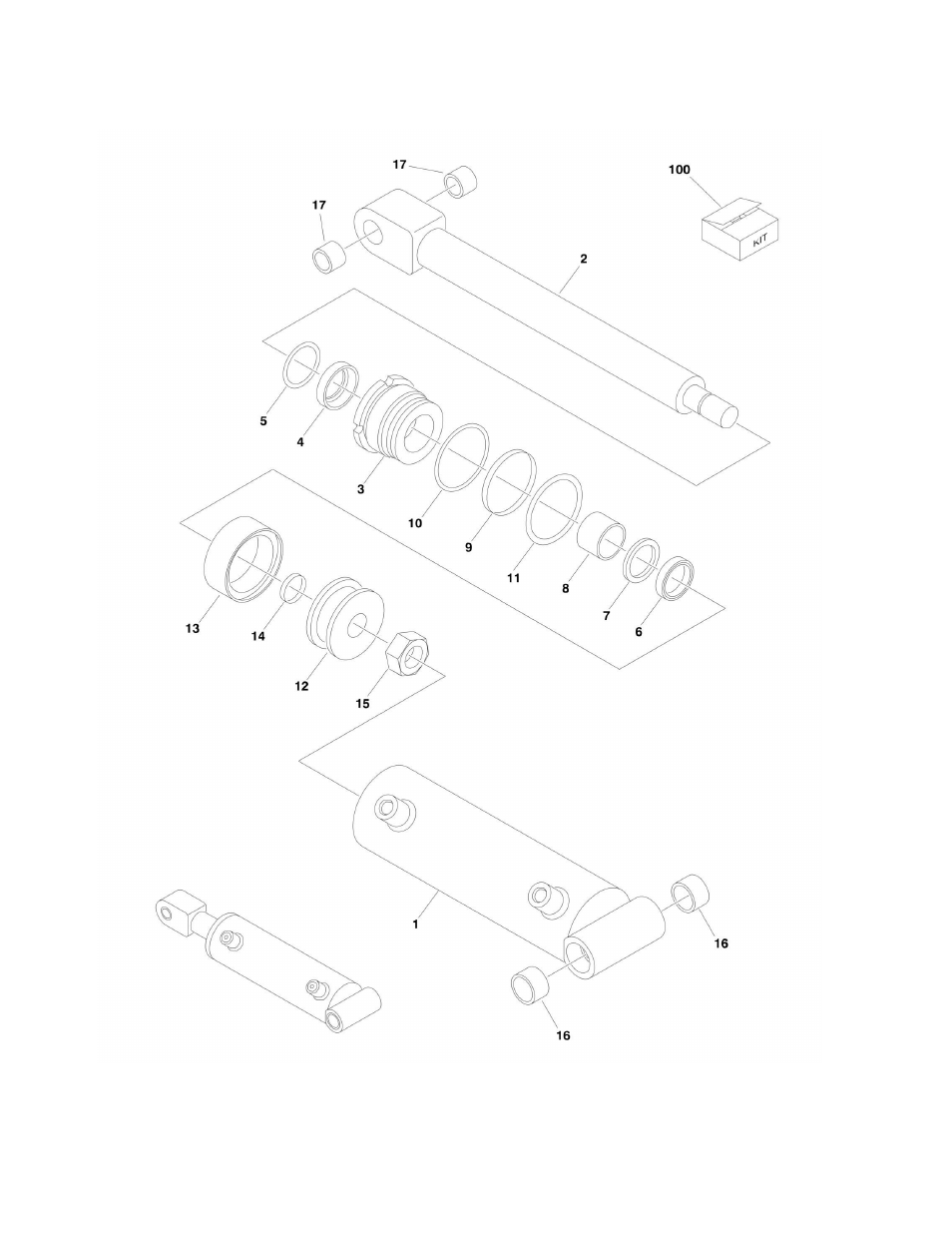Figure 5-6. steer cylinder assembly | JLG E300 Parts Manual User Manual | Page 114 / 172