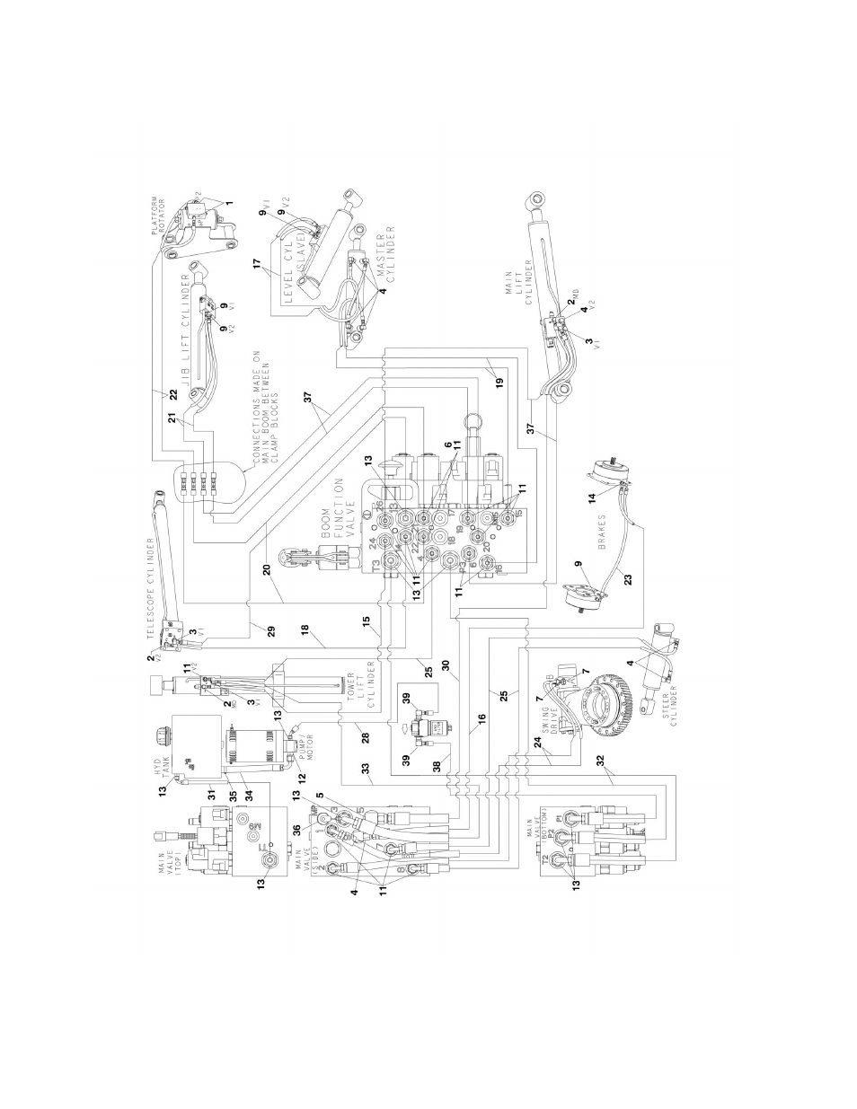 Figure 6-1. hydraulic diagram - e300aj | JLG E300 Parts Manual User Manual | Page 120 / 172